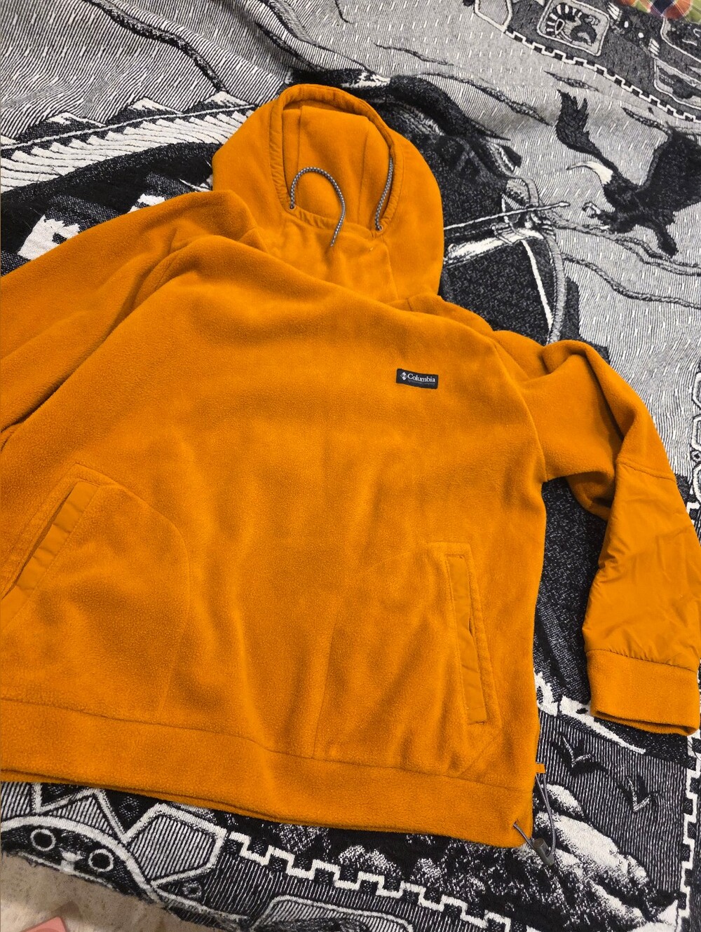 Columbia Men's Turtleneck Fleece Pullover - Mustard